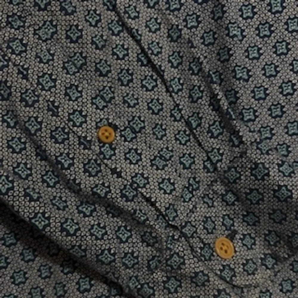 J Crew Men Blue‎ Long Sleeve Button Up Shirt Size Md Heritage Classicore